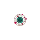 Apatite Diamond Ring