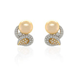 South Sea Pearl & Diamond Earrings