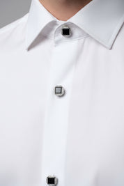Onyx & Diamond Shirt Studs