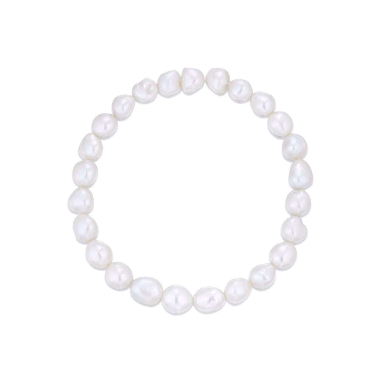 Regal Baroque White South Sea Pearl Necklace - K.S. Sze & Sons