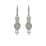 Rough Diamond Drop Earrings