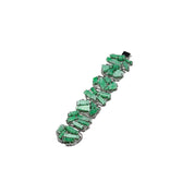 Jade & Brown Diamond Bracelet