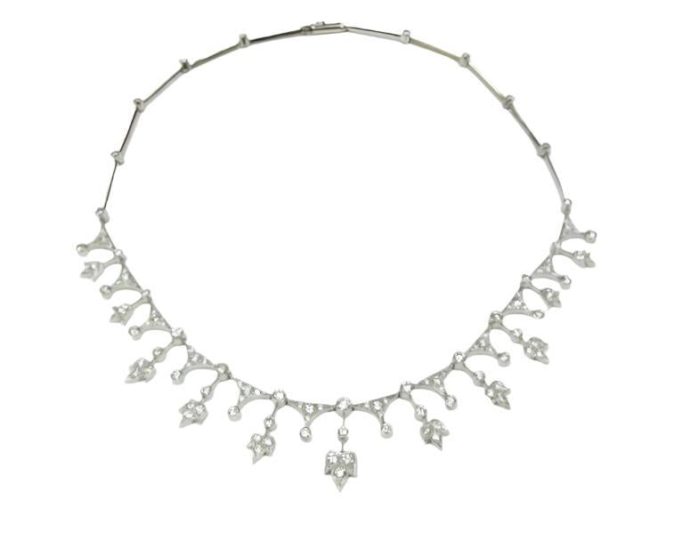 White Diamond Necklace - K.S. Sze & Sons
