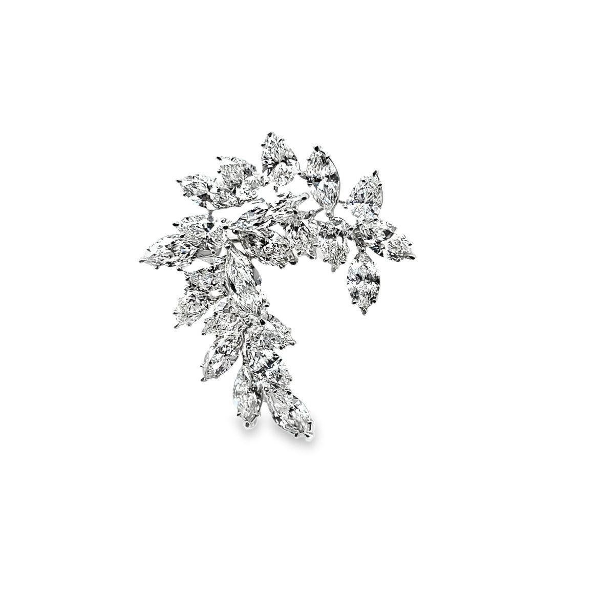 Fancy Shaped Diamond Brooch - K.S. Sze & Sons