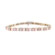 Pink Diamond Tennis Bracelet - K.S. Sze & Sons