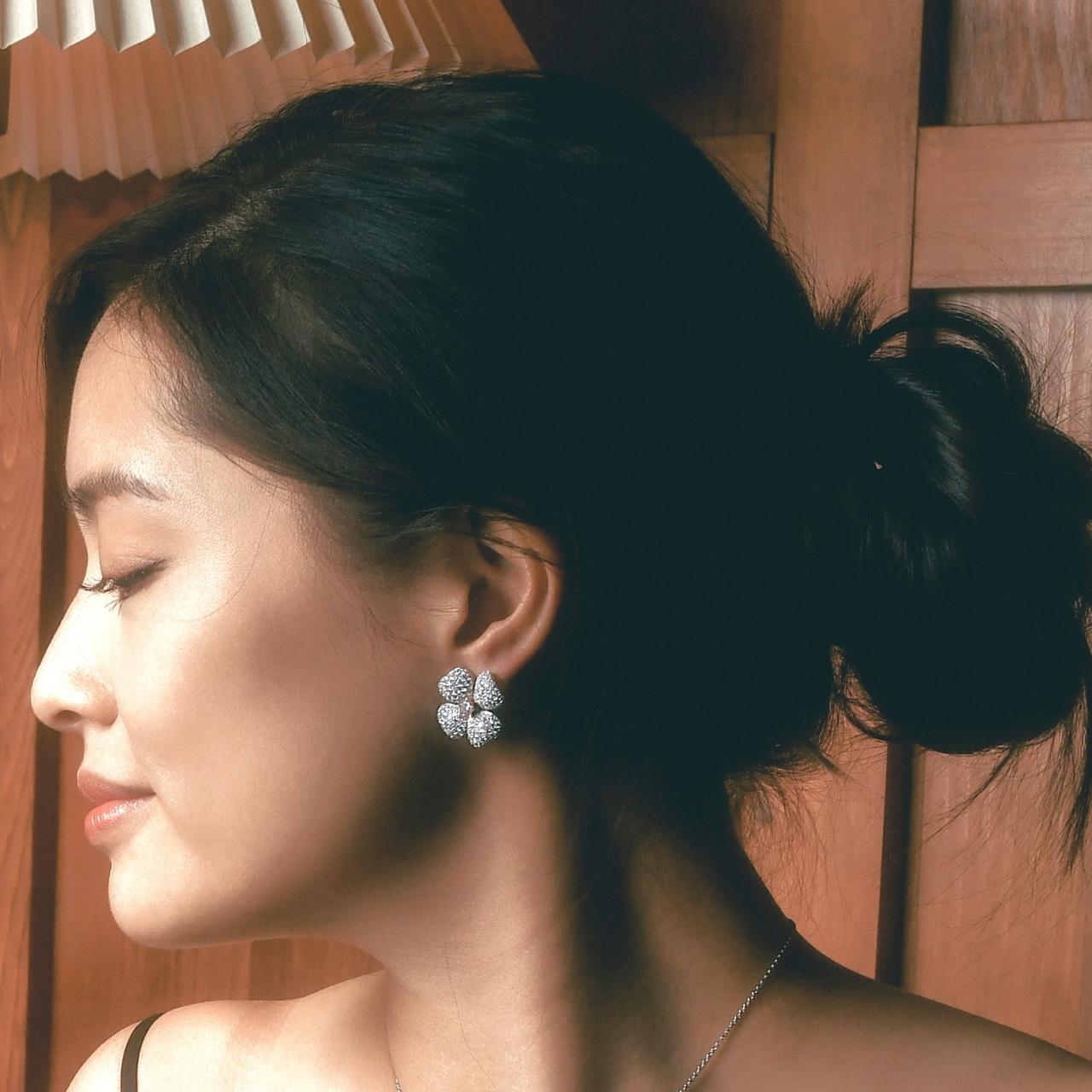 Pink & White Diamond Earrings (GIA Certificate) - K.S. Sze & Sons
