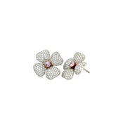 Pink & White Diamond Earrings (GIA Certificate) - K.S. Sze & Sons