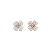 Pink & White Diamond Earrings (GIA Certificate) - K.S. Sze & Sons
