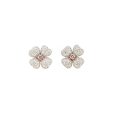 Pink & White Diamond Earrings (GIA Certificate)