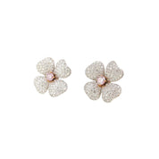 Pink & White Diamond Earrings (GIA Certificate) - K.S. Sze & Sons