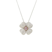 Pink & White Diamond Necklace (GIA Certificate) - K.S. Sze & Sons