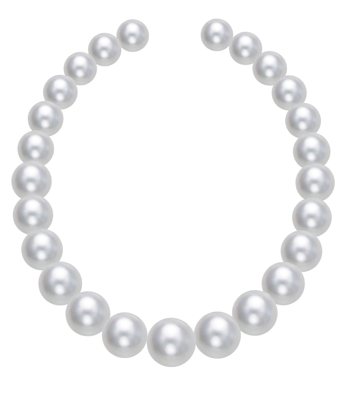 An Undrilled White South Sea Pearl Layout  - K.S. Sze & Sons