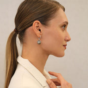 Tahitian South Sea Pearl & Diamond Earrings - K.S. Sze & Sons