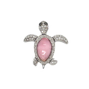 Conch Pearl & Diamond Turtle Brooch - K.S. Sze & Sons