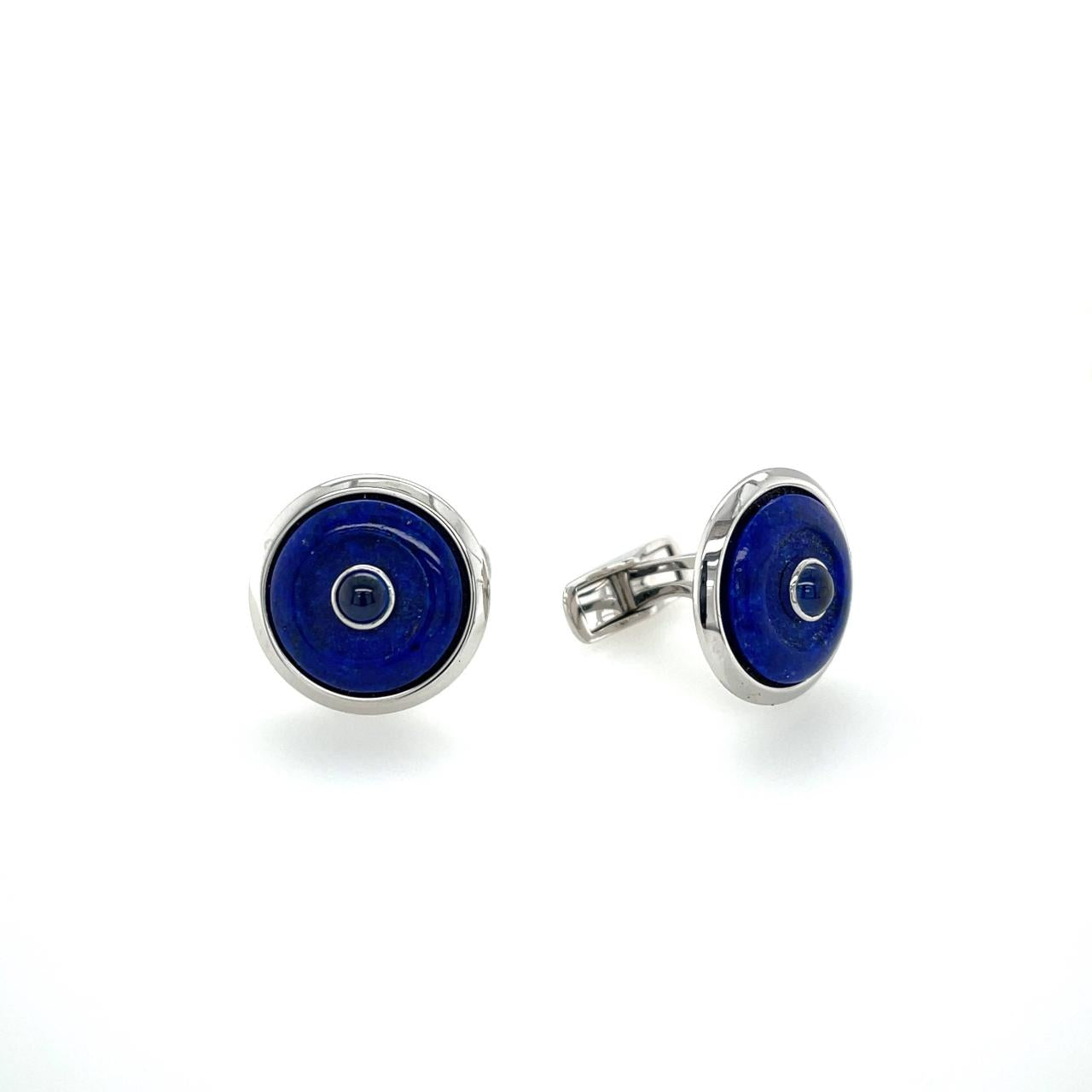Sapphire & Lapis Lazuli Cufflinks - K.S. Sze & Sons