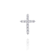 White Diamond Cross Pendant - K.S. Sze & Sons