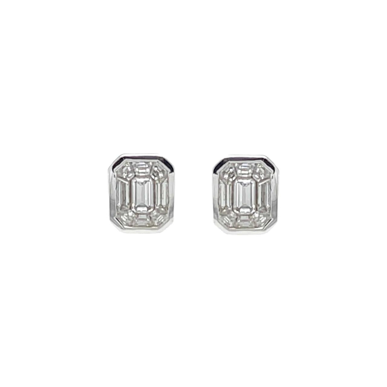 White Diamond Earrings - K.S. Sze & Sons