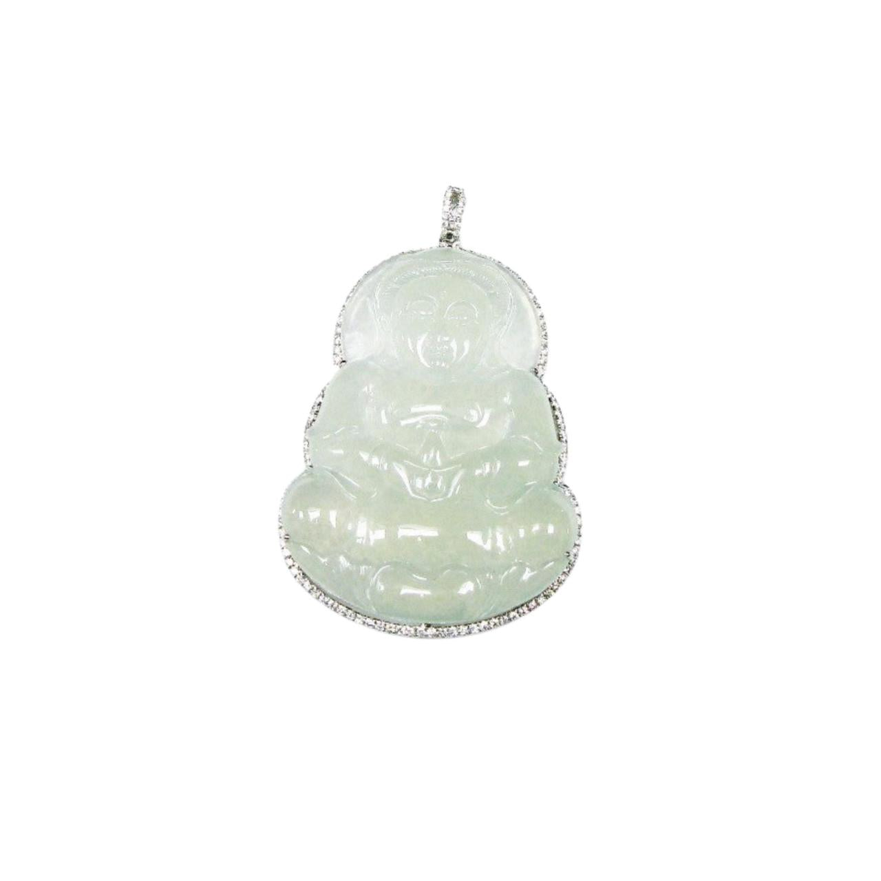 White Jadeite Pendant - K.S. Sze & Sons