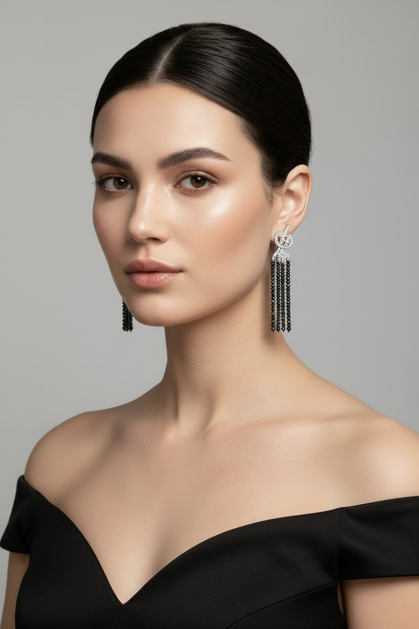 Black & White Diamond Earrings