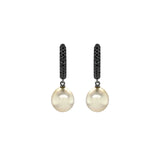 South Sea Pearl & Black Diamond Earrings