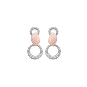 Coral & White Diamond Earrings - K.S. Sze & Sons
