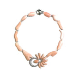 Coral & Diamond Necklace