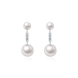 Grand Twin White South Sea Pearl Drop Earrings