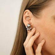 Tahitian South Sea Pearl & Diamond Earring - K.S. Sze & Sons