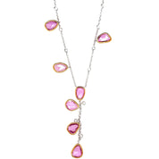 Pink Sapphire & White Diamond Necklace - K.S. Sze & Sons