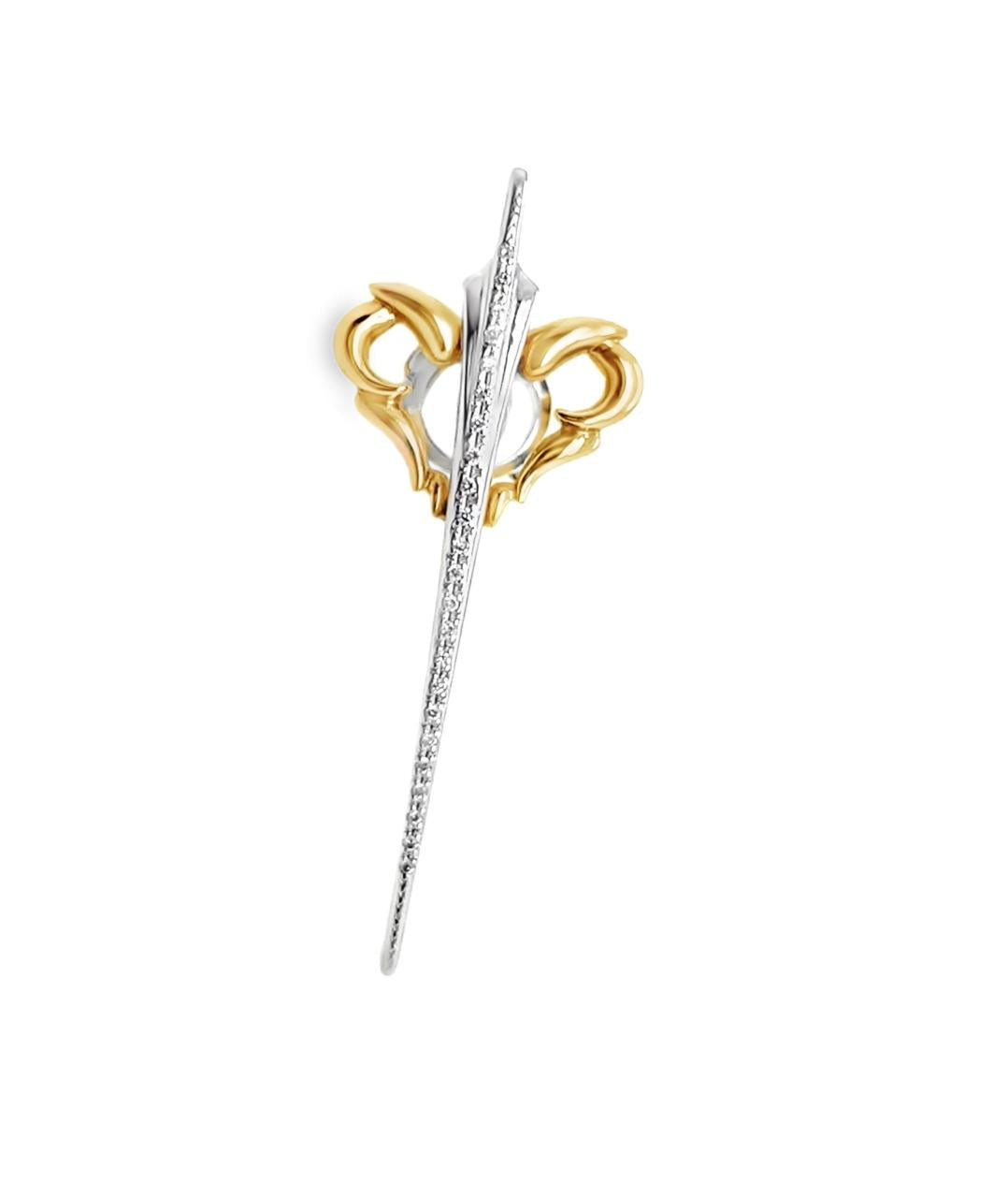 White Diamond Brooch - K.S. Sze & Sons