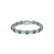Emerald & Diamond Bracelet - K.S. Sze & Sons