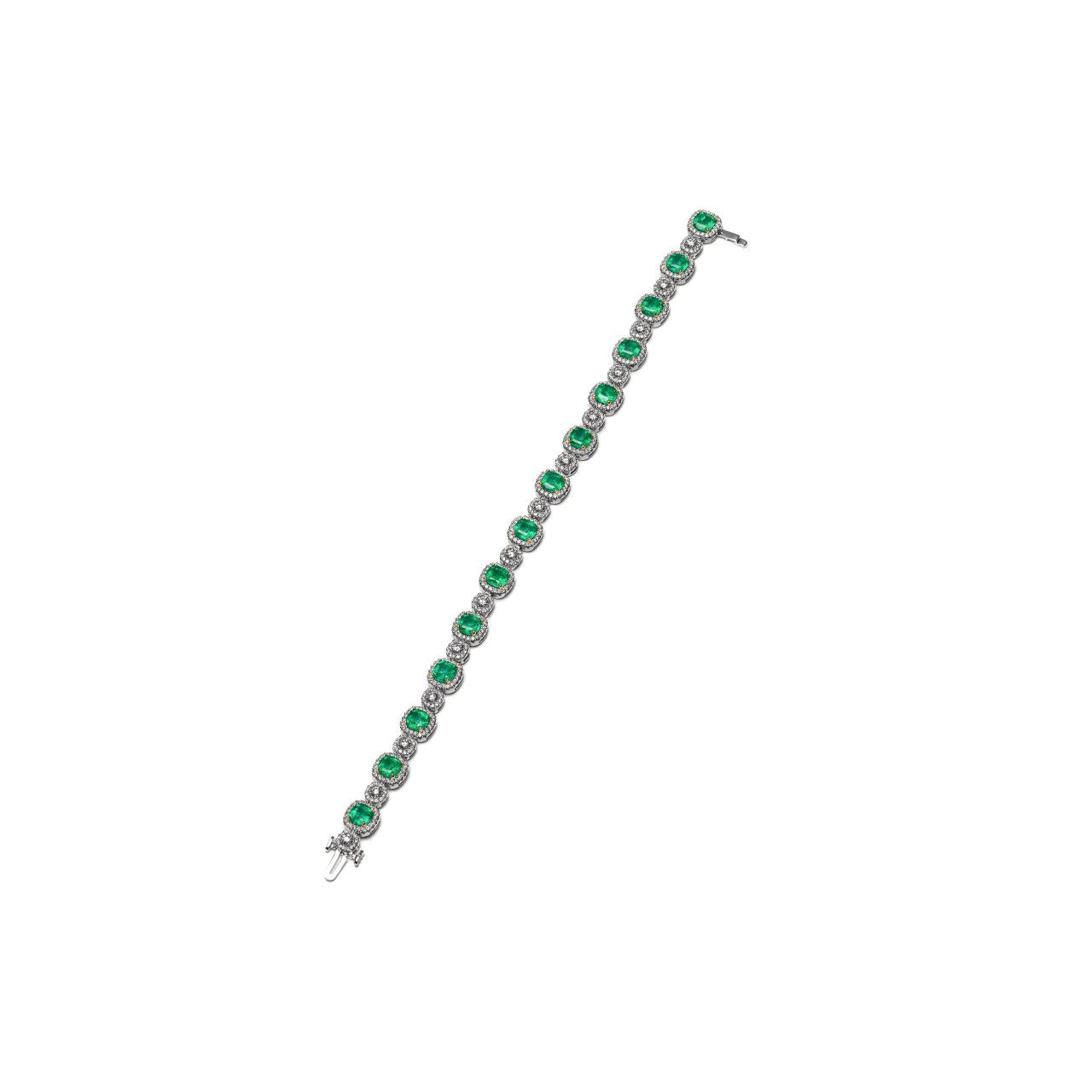 Emerald & Diamond Bracelet - K.S. Sze & Sons
