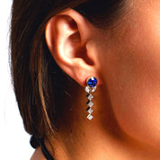 Tranformational Sapphire & Diamond Earrings - K.S. Sze & Sons