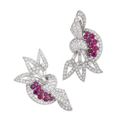 Transformational Diamond & Ruby Brooch