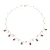 Ruby & Diamond Necklace - K.S. Sze & Sons
