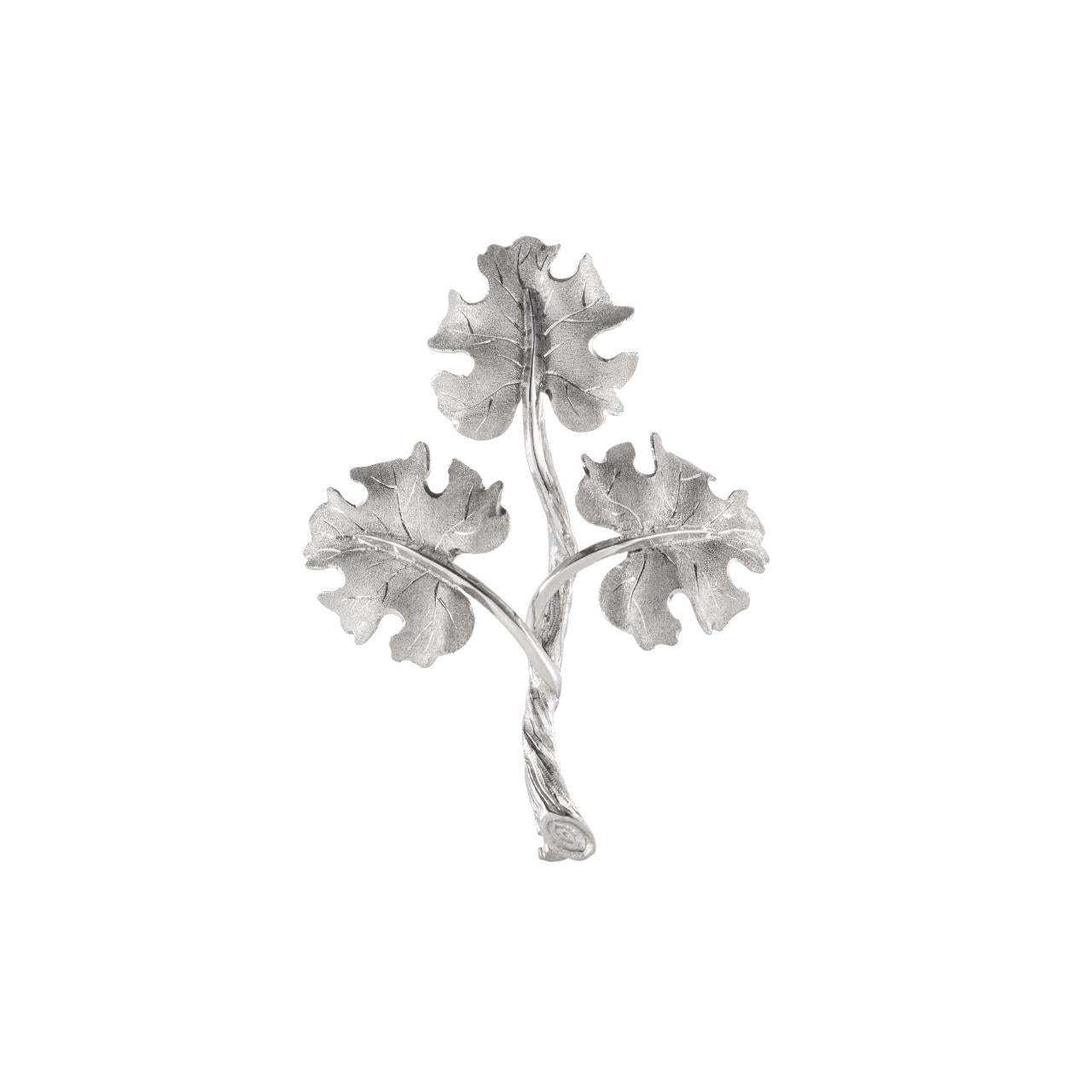 Leaves Design Gold Brooch