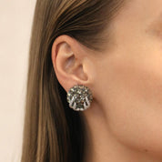 Green Sapphire & Diamond Earrings - K.S. Sze & Sons