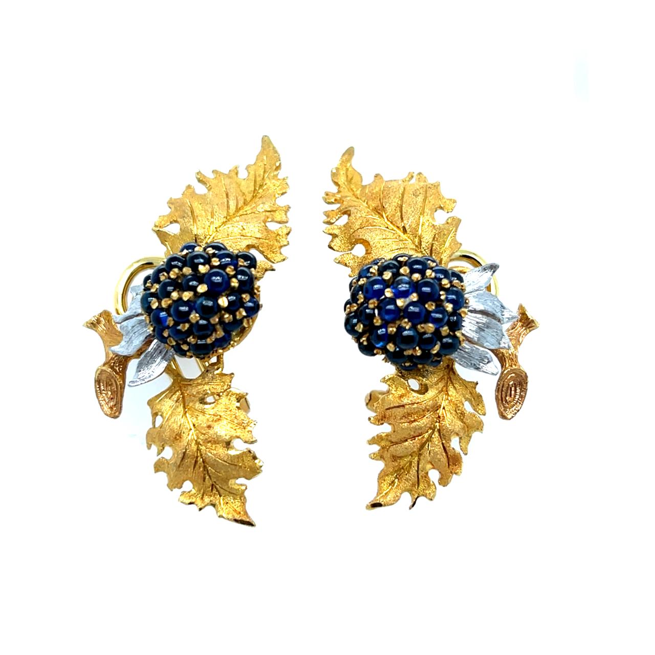Sapphire Berry Earrings - K.S. Sze & Sons