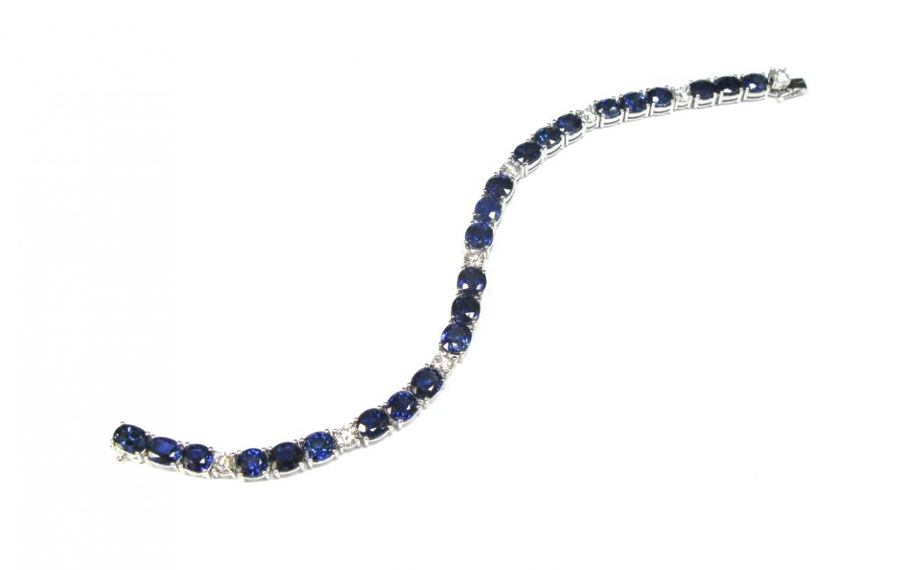 Sapphire & Diamond Bracelet - K.S. Sze & Sons