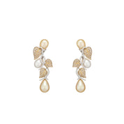 Golden & White South Sea Pearl Earrings - K.S. Sze & Sons