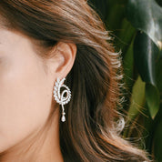 White Diamond Earrings