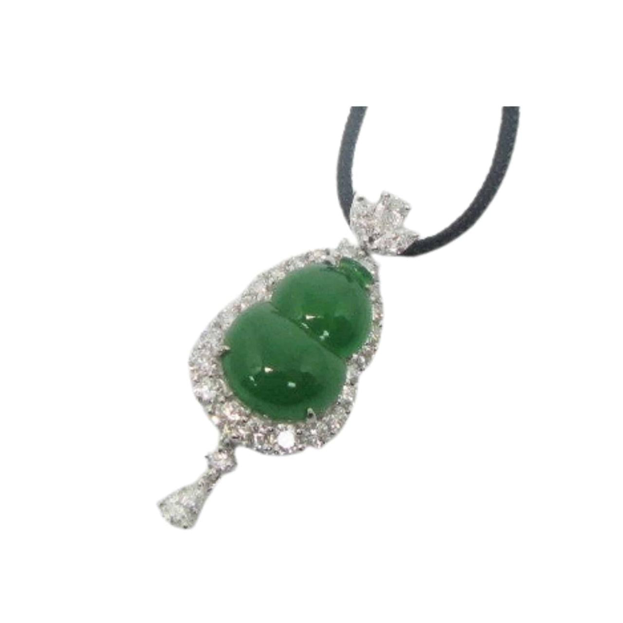 Jadeite & Diamond Pendant - K.S. Sze & Sons