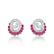 Spinel & Diamond Earrings - K.S. Sze & Sons