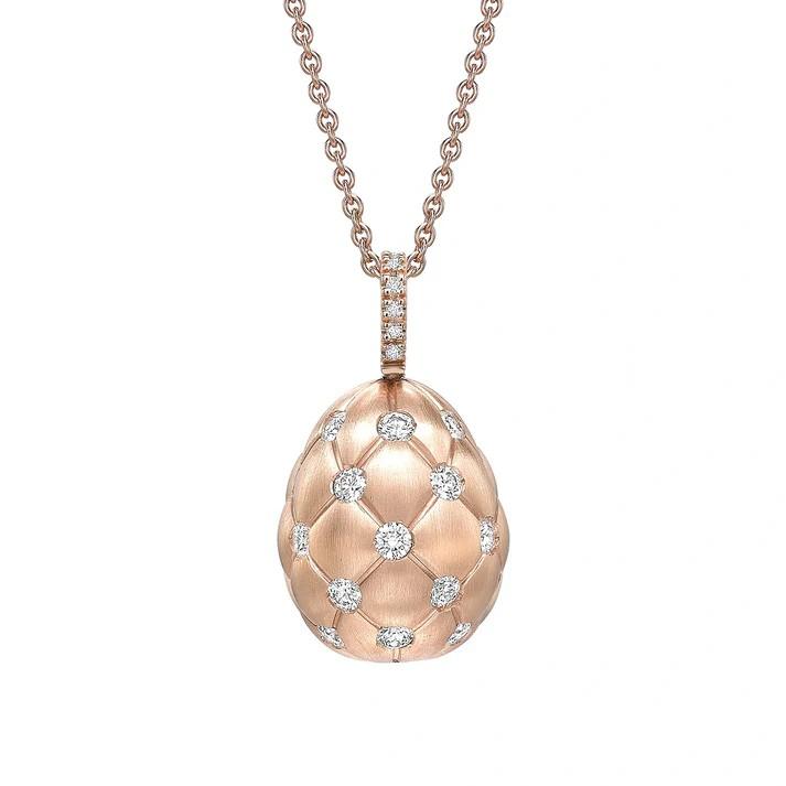 FABERGE Brushed Egg Pendant - K.S. Sze & Sons