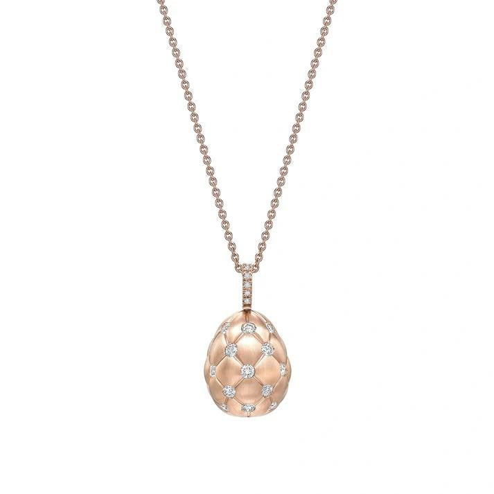 FABERGE Brushed Egg Pendant - K.S. Sze & Sons