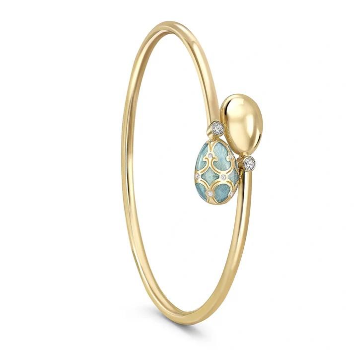 FABERGE Guilloche Enamel Crossover Bracelet - K.S. Sze & Sons