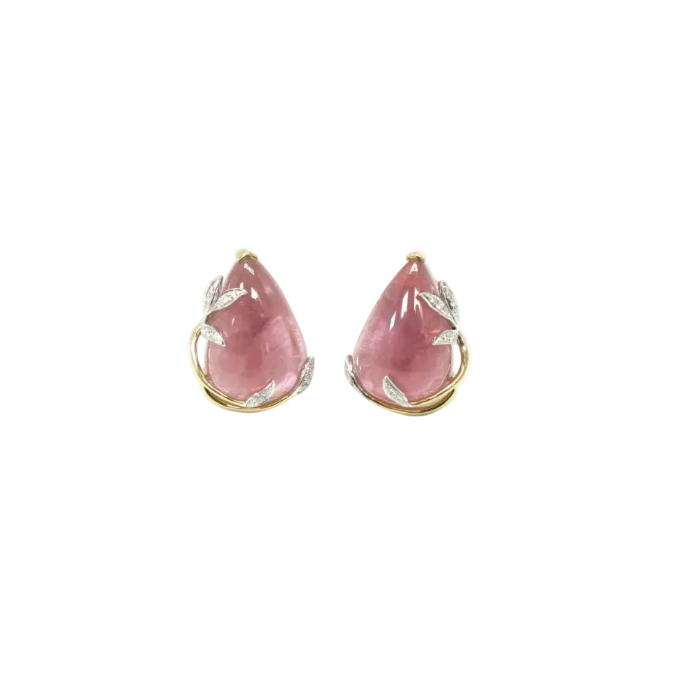 Tourmaline & Diamond Earrings - K.S. Sze & Sons