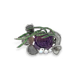Ametrine, Gemstones & Diamond Brooch