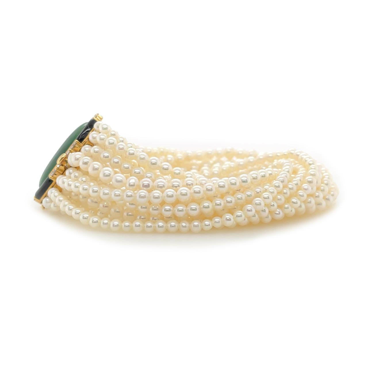 Jade & Pearl Bracelet - K.S. Sze & Sons