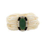 Jade & Pearl Bracelet - K.S. Sze & Sons